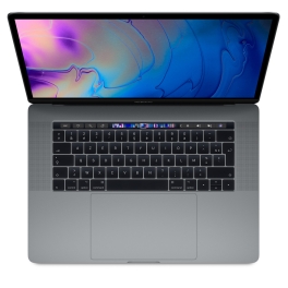 Macbook Pro 15" Rétina Touch Bar i7 2,6 Ghz 16 Go/ 512 Go SSD (2018-2019) - Gris Sidéral