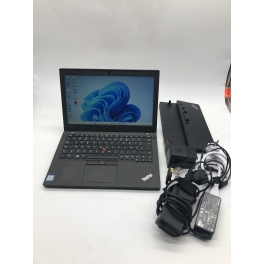Lenovo ThinkPad X270 i5 6300U@2,4 GHz / 8Go / 256 Go SSD / Windows 11 Pro / 2017 / 12" HDR - Vendu avec une station d'accueil.